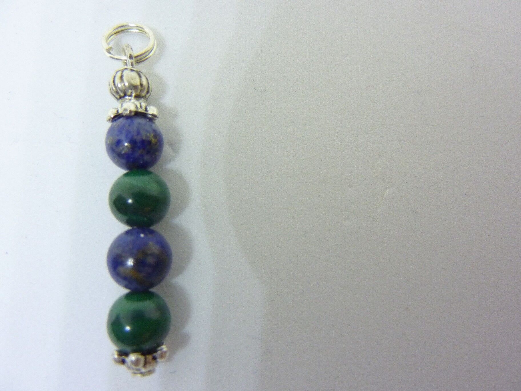 Pendentif force et paix MALACHITE-LAPIS LAZULI