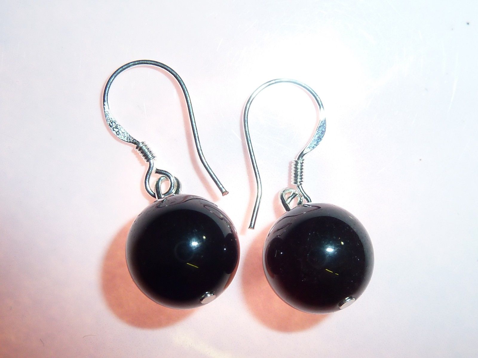 BOUCLES D'OREILLES GRENAT 10mm