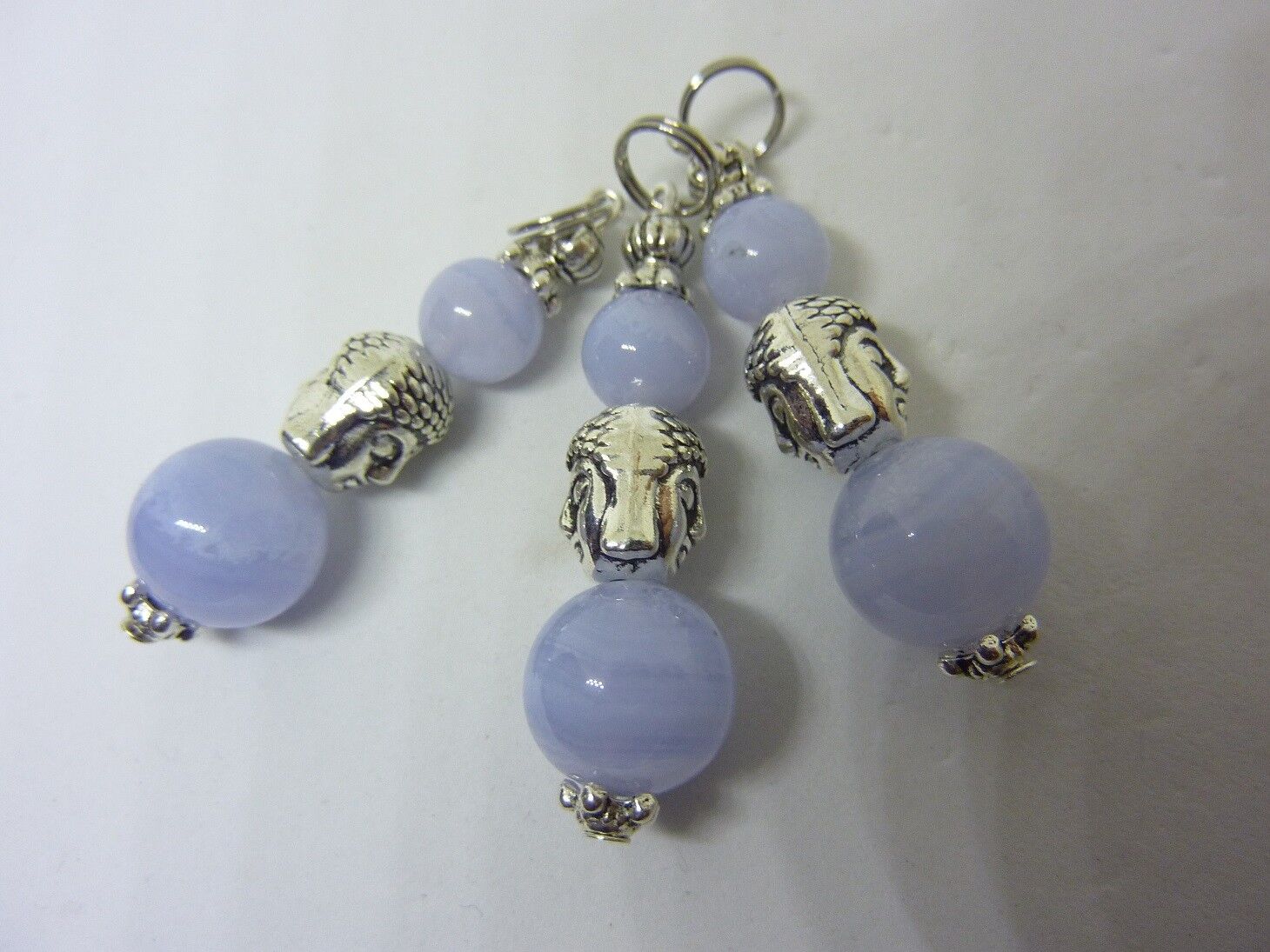 Pendentif Bouddha Zénitude calcédoine bleue – Image 4