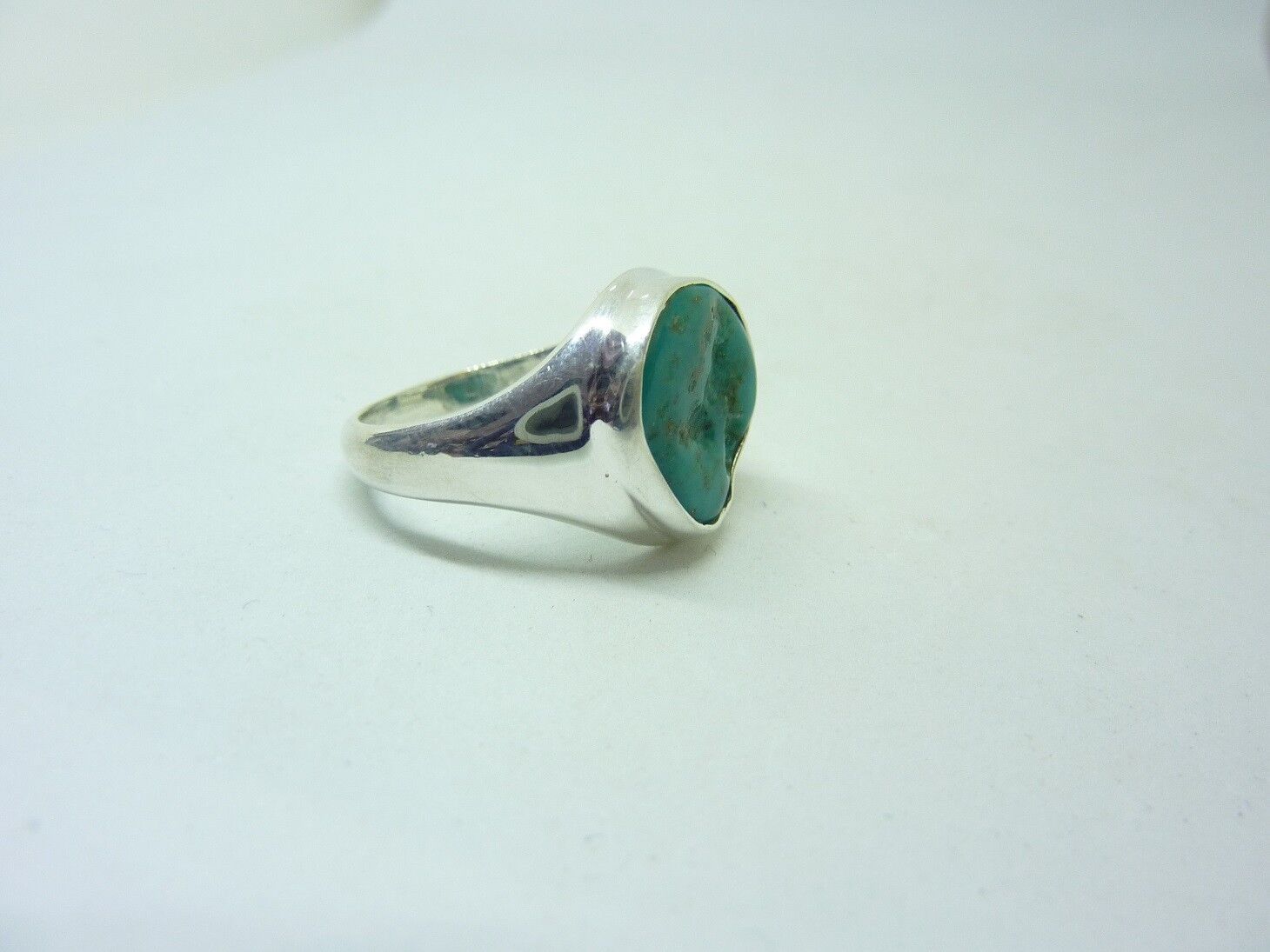 BAGUE TURQUOISE MONTURE EN ARGENT 925.TAILLE 60 REF 7386 – Image 3