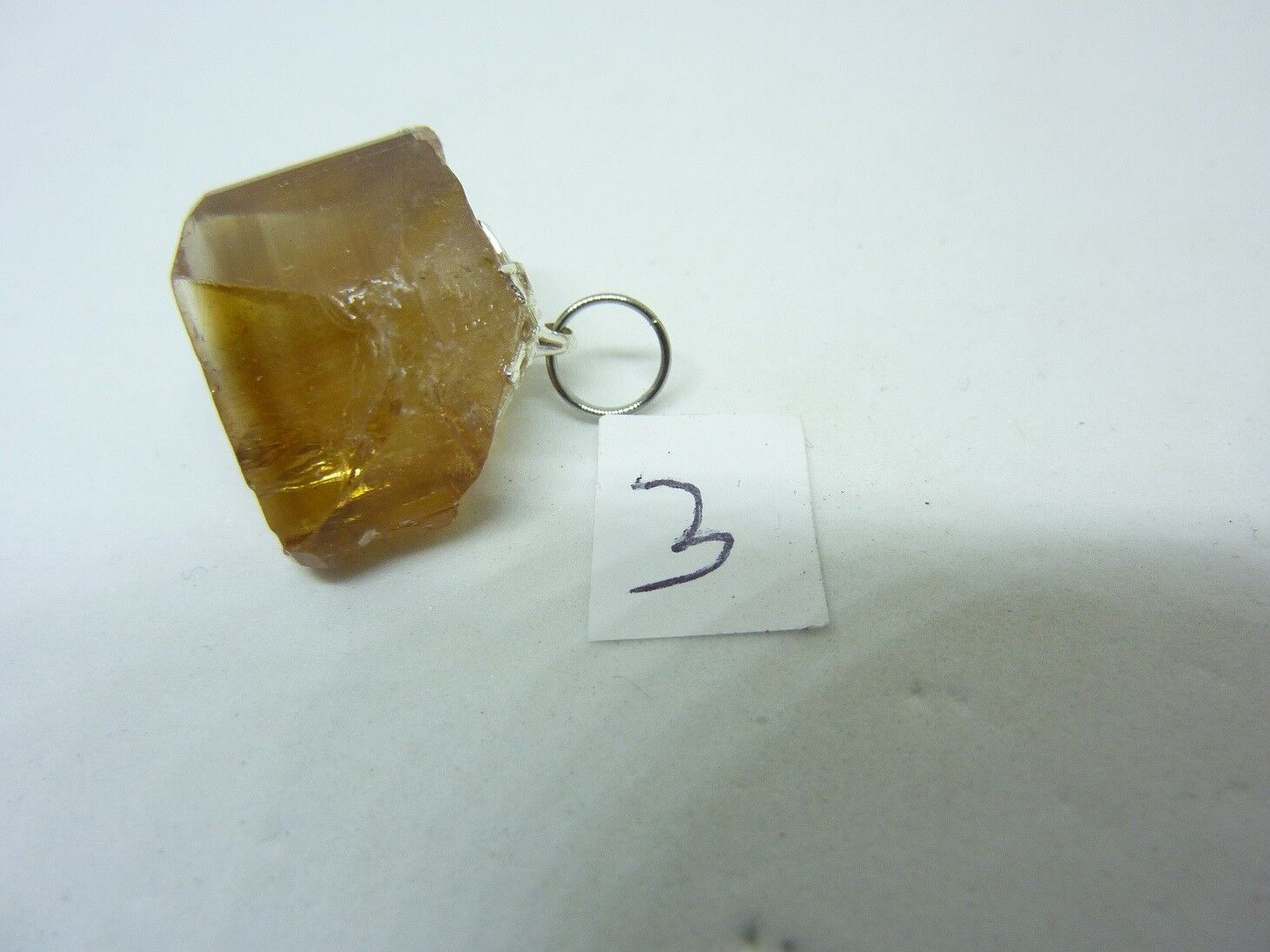 SUBLIME PENDENTIF TOPAZE IMPERIALE GEMME 11,5 GR 57,5 CARATS TRES RARE ref 5548 – Image 5