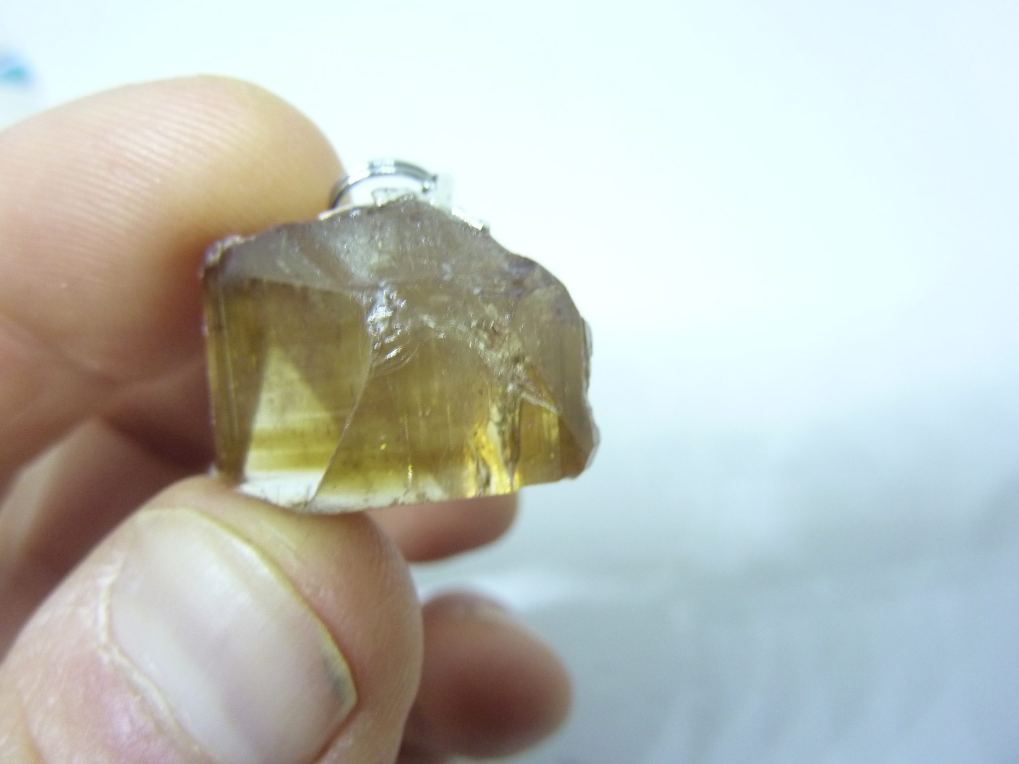 SUBLIME PENDENTIF TOPAZE IMPERIALE GEMME 11,5 GR 57,5 CARATS TRES RARE ref 5548 – Image 3