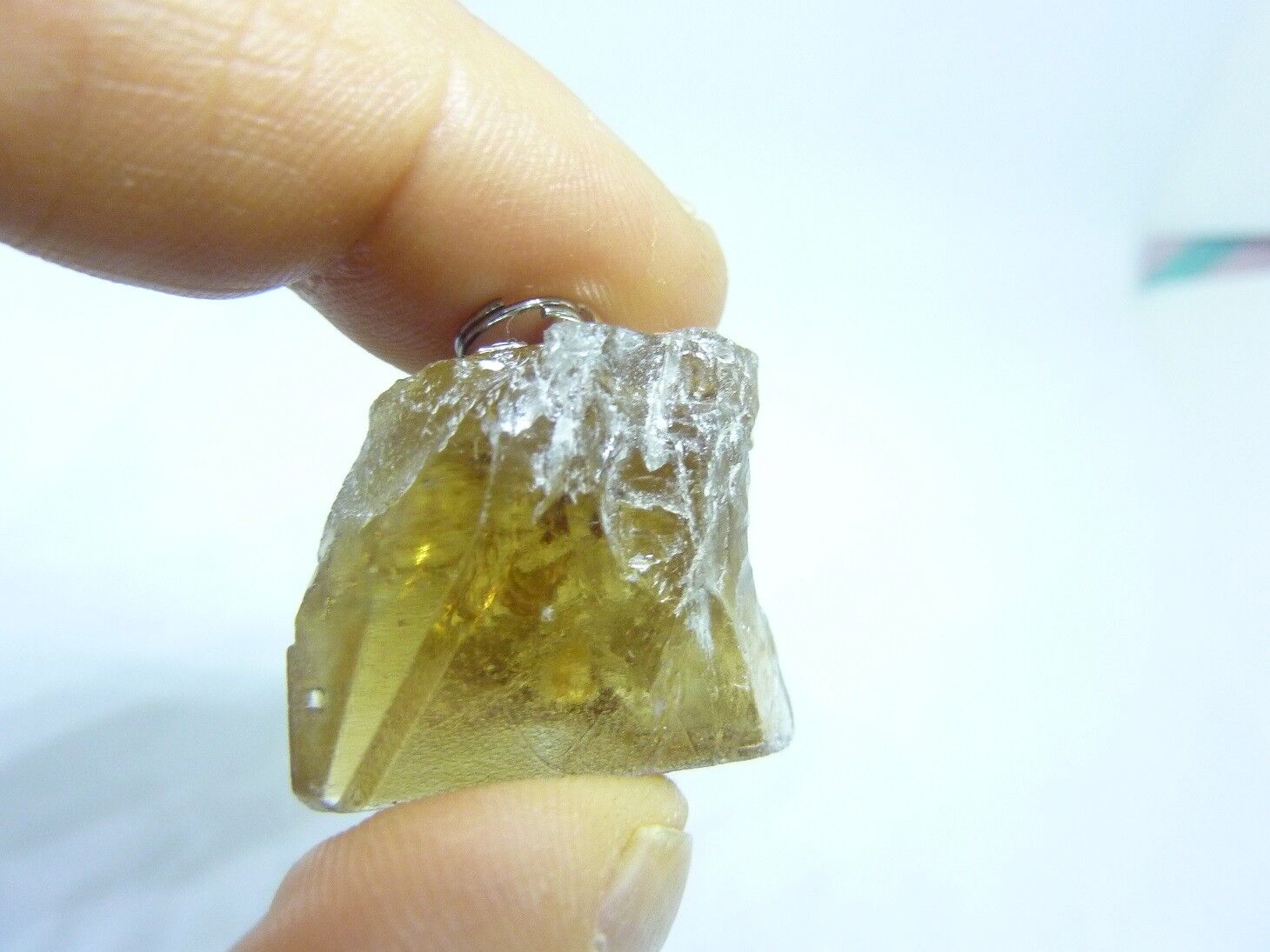 SUBLIME PENDENTIF TOPAZE IMPERIALE GEMME 19 GR 95 CARATS TRES RARE ref 7230 – Image 6