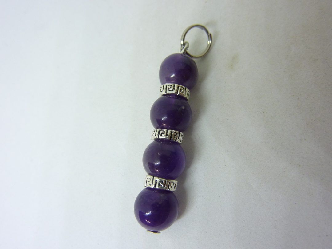 PENDENTIF AMETHYSTE 8 MM