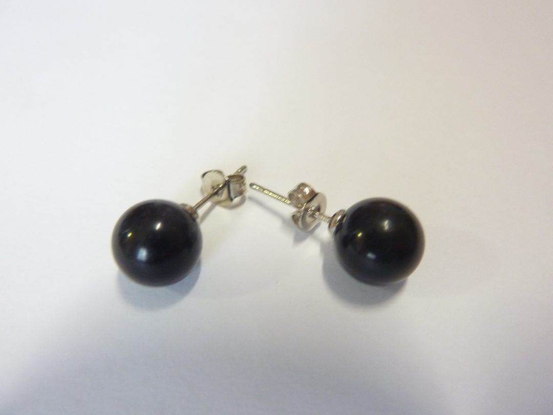 BOUCLES D'OREILLES TOURMALINE NOIRE