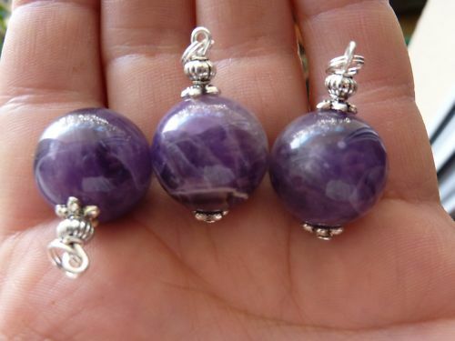 PENDENTIF SPHERE AMETHYSTE