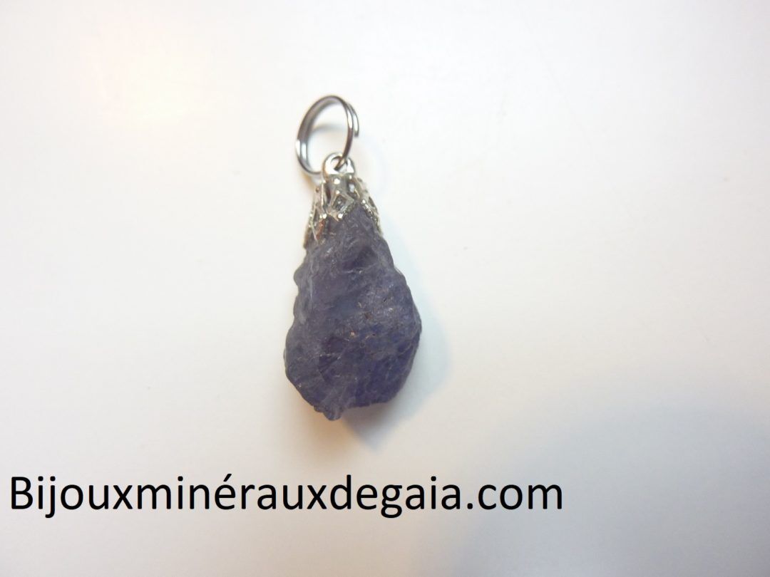 Pendentif Tanzanite brut 3 gr très rare ref 1259