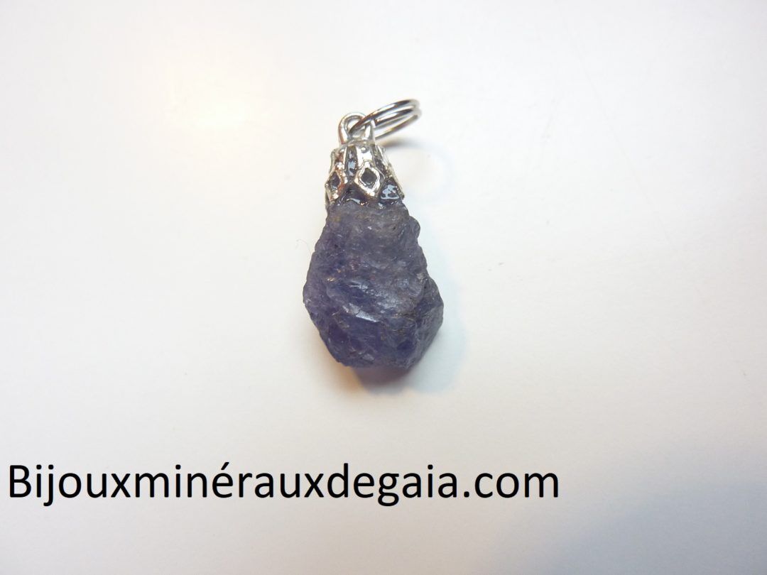 Pendentif Tanzanite brut 3 gr très rare ref 1259
