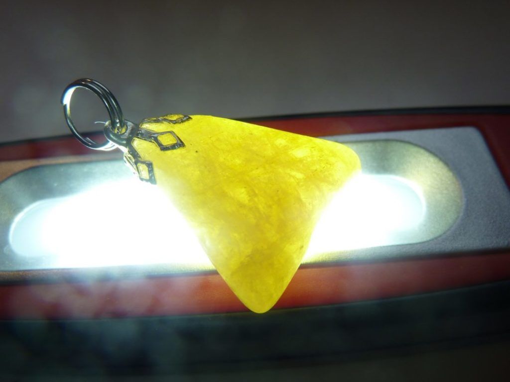 PENDENTIF HELIODORE GEMME 10 FOIS +PUISSANT QUE LA CITRINE! ref 8700