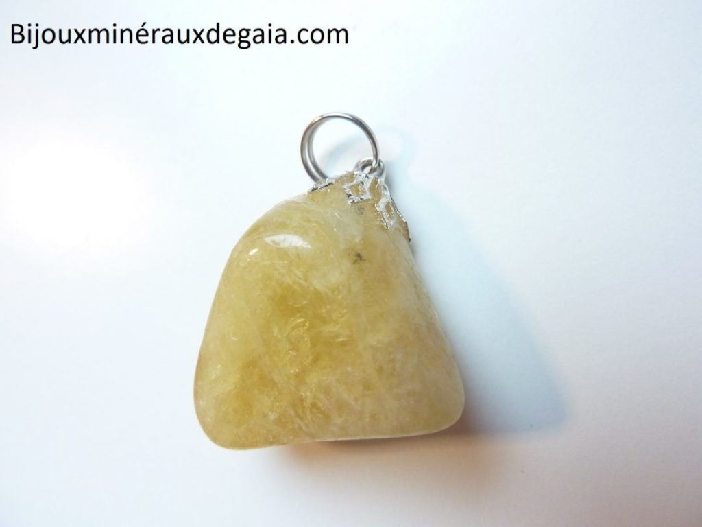 PENDENTIF HELIODORE GEMME 10 FOIS +PUISSANT QUE LA CITRINE! ref 8700