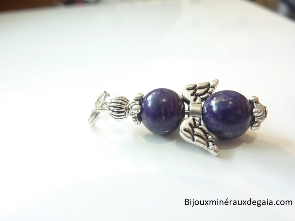 Pendentif Charoite ange