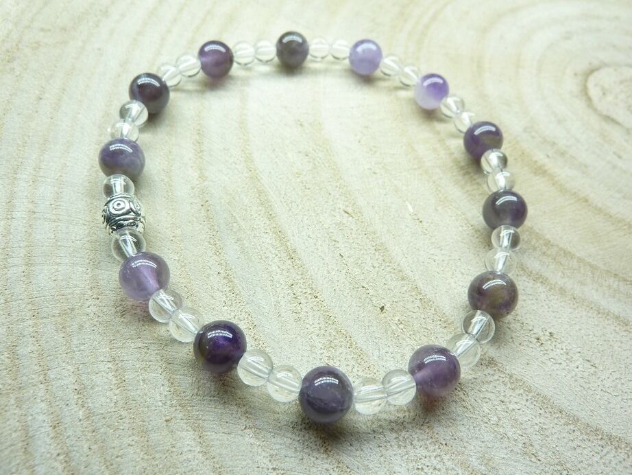 Bracelet Cacoxénite super seven - Quartz cristal de roche