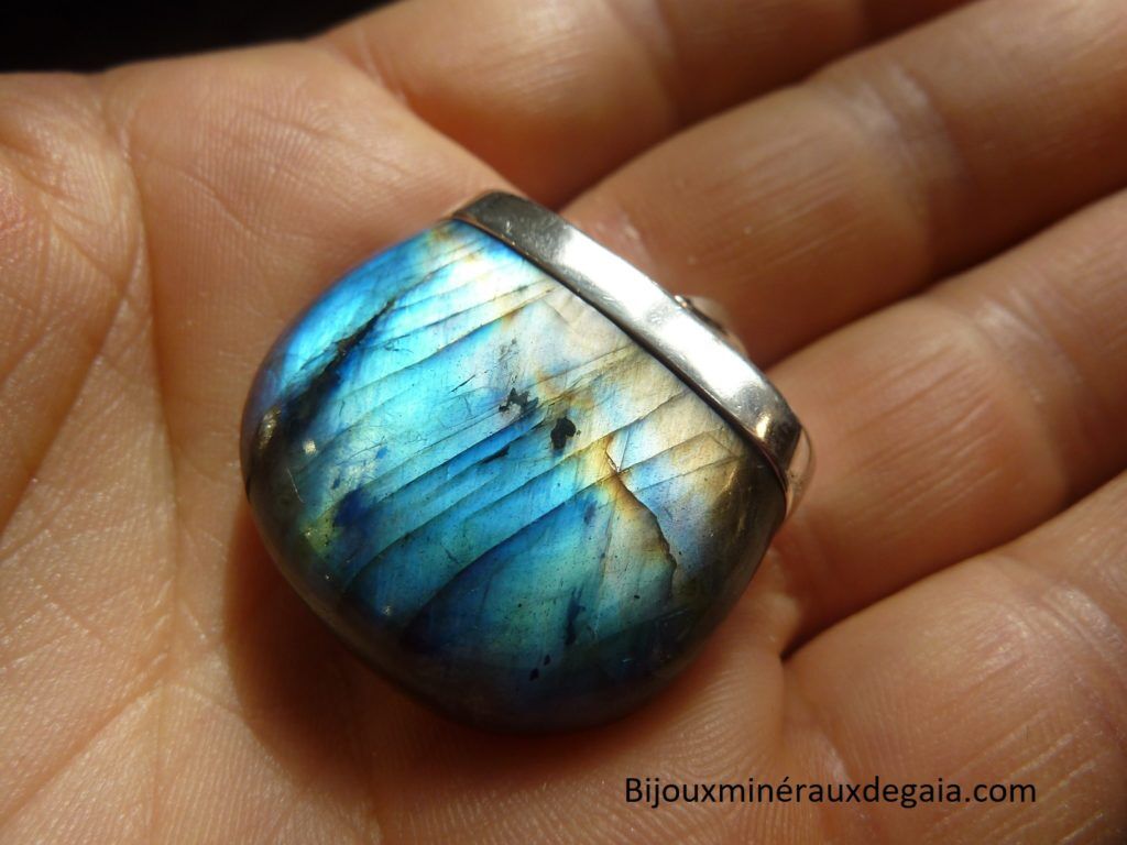 Pendentif Labradorite Monture argent 925 ref 8902