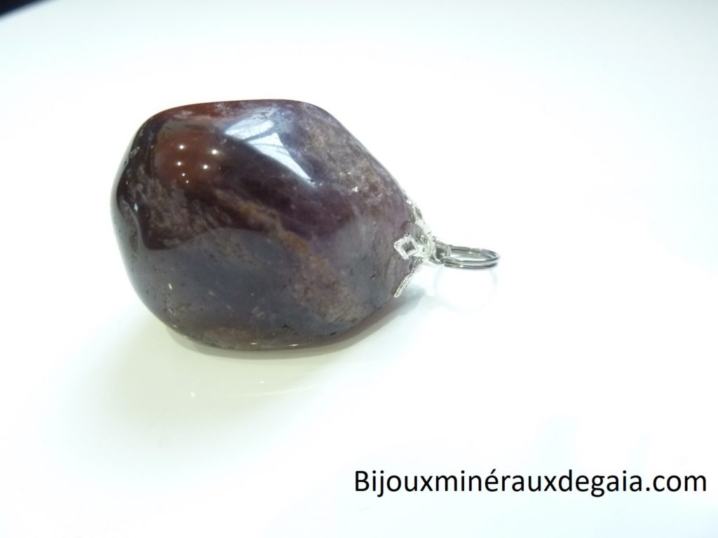 Pendentif Cacoxénite super seven très rare Ref 1856