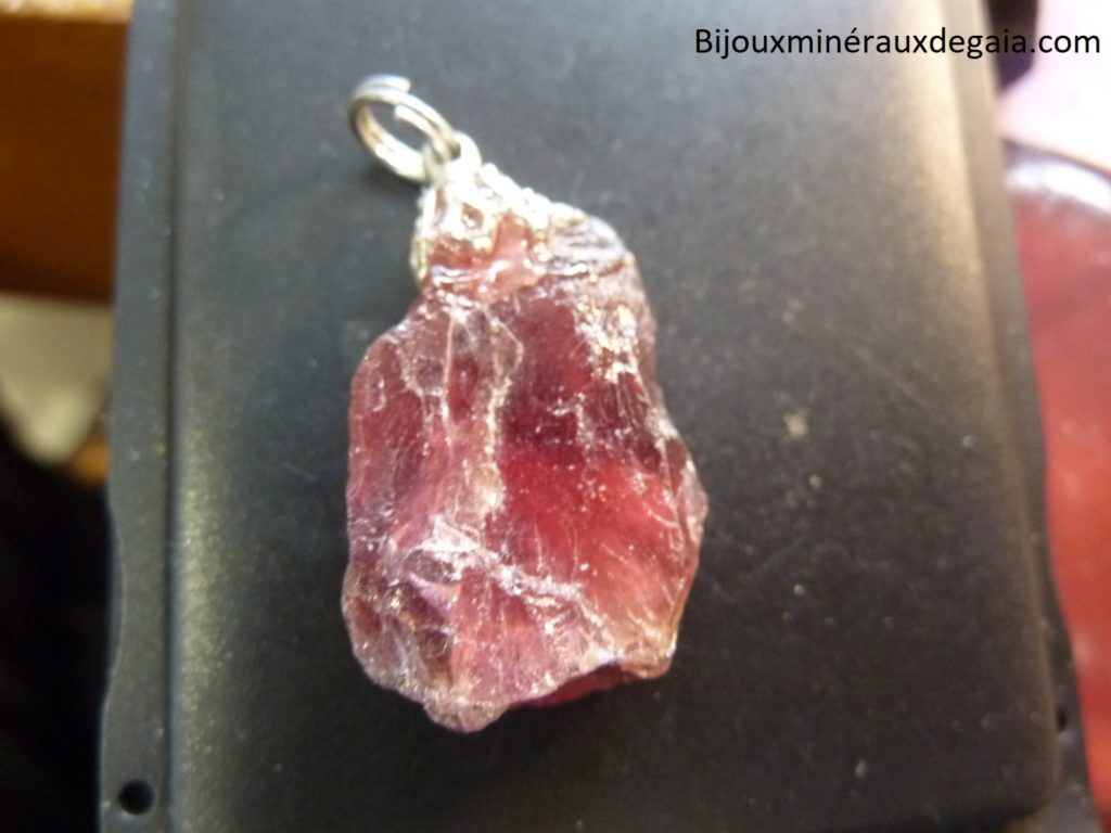 PENDENTIF TOURMALINE ROSE RUBELLITE 6,5 gr ref 7028