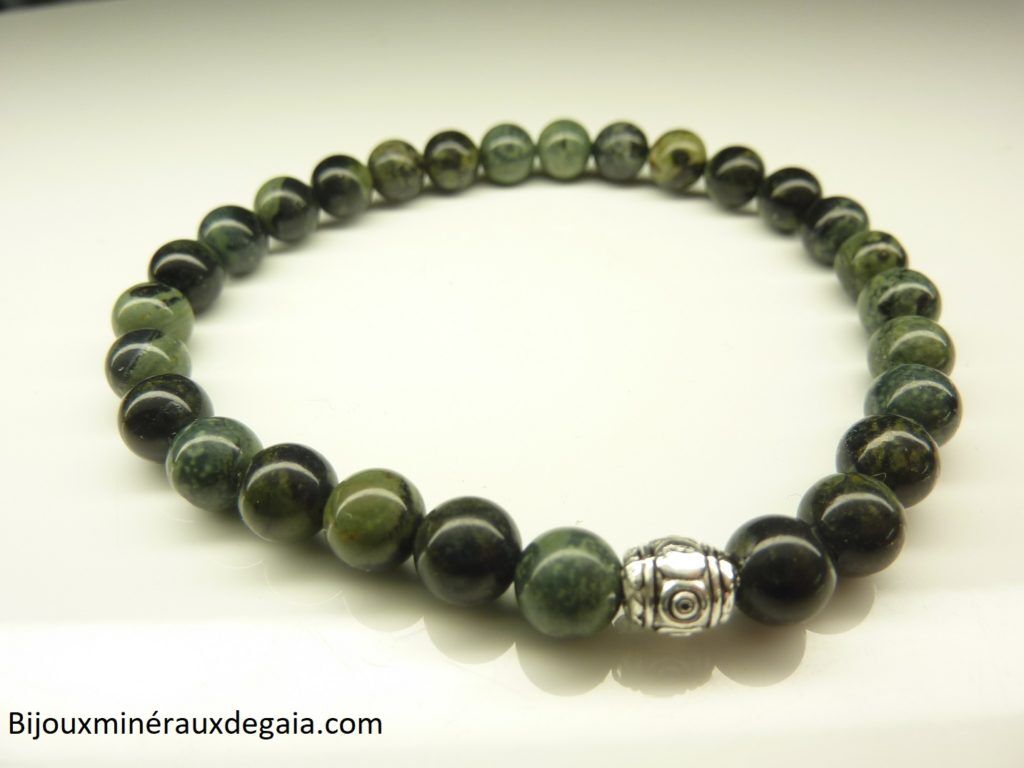 Bracelet Jaspe Kambamba-Perles rondes 6 mm