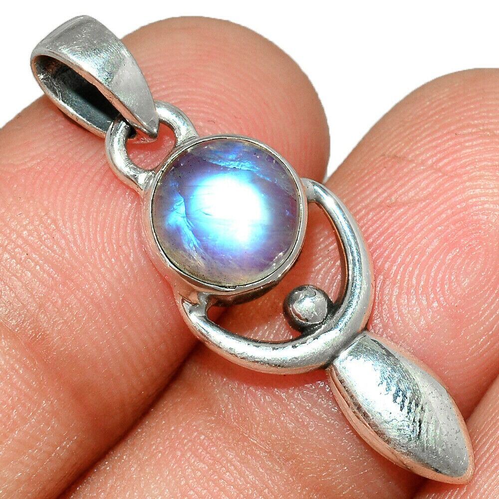 Pendentif Pierre de lune Monture argent 925 Ref 0966