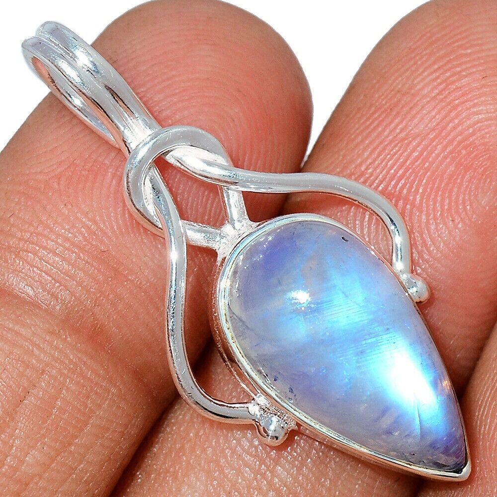 Pendentif Pierre de lune Monture argent 925 Ref 1814