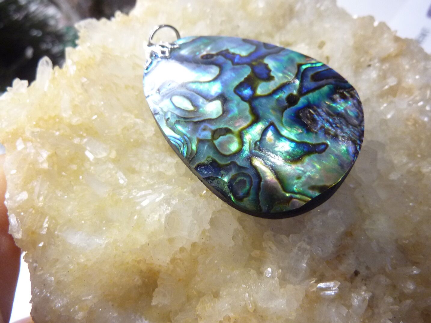 Pendentif nacre abalone ref 4431