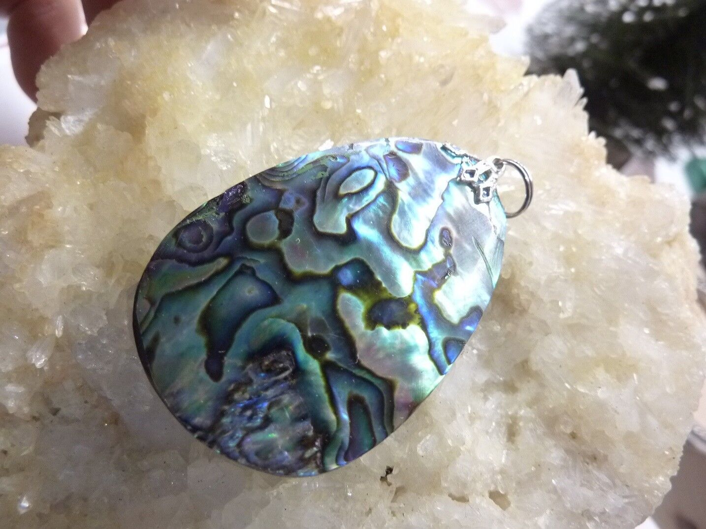 Pendentif nacre abalone ref 4431