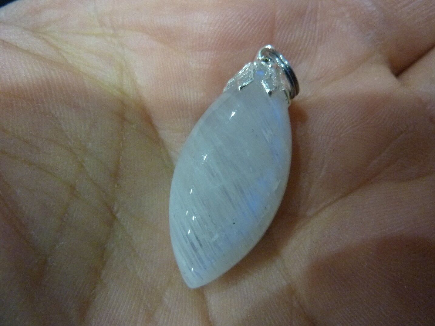 Pendentif pierre de lune gemme ref 5033