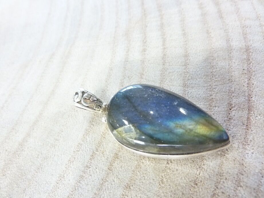 Pendentif Labradorite monture argent 925 ref 1925