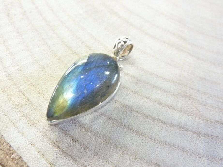 Pendentif Labradorite monture argent 925 ref 1925