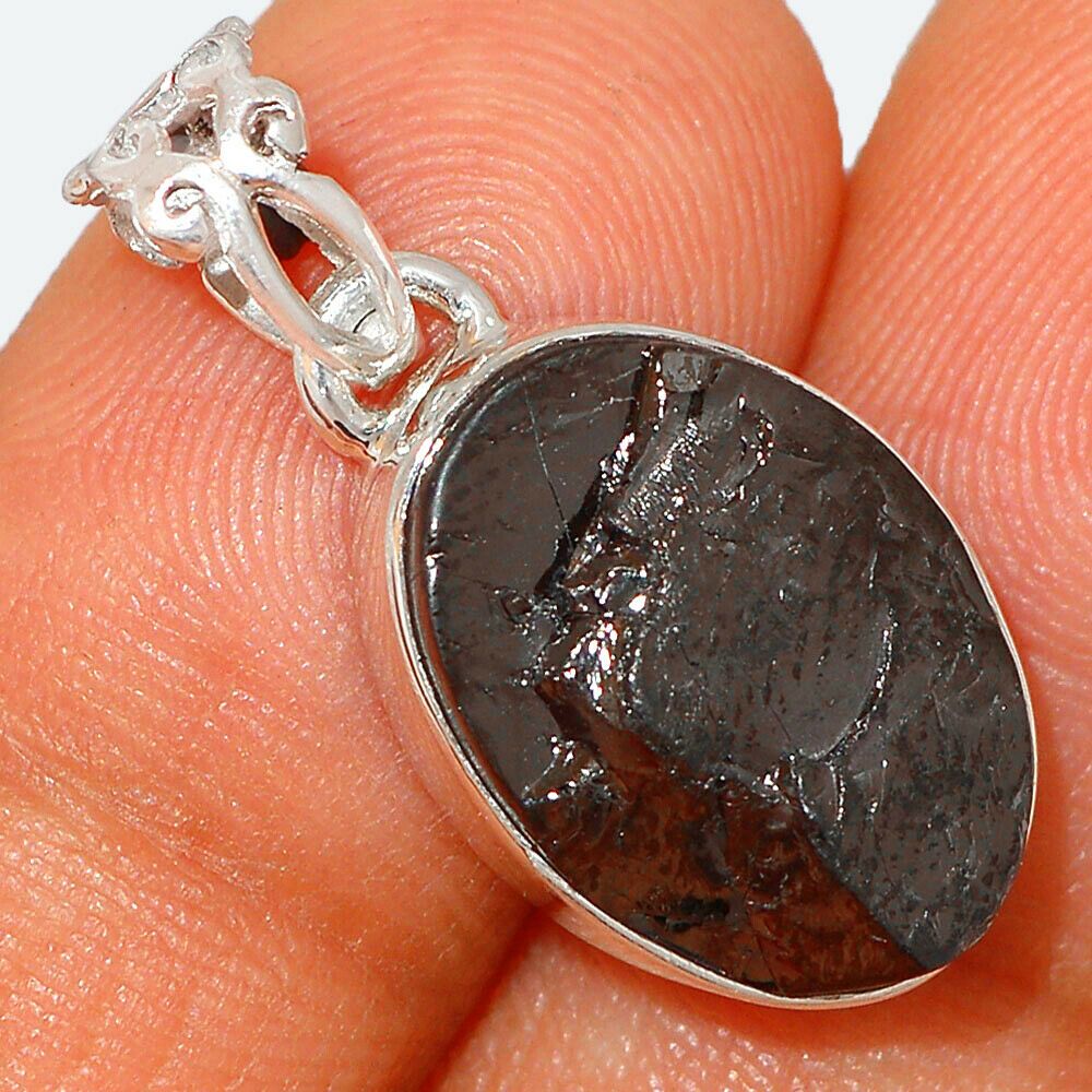 Pendentif Shungite monture en argent 925 ref 6395