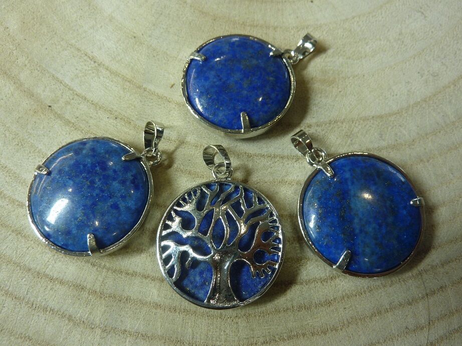 Pendentif Lapis lazuli - Arbre de vie