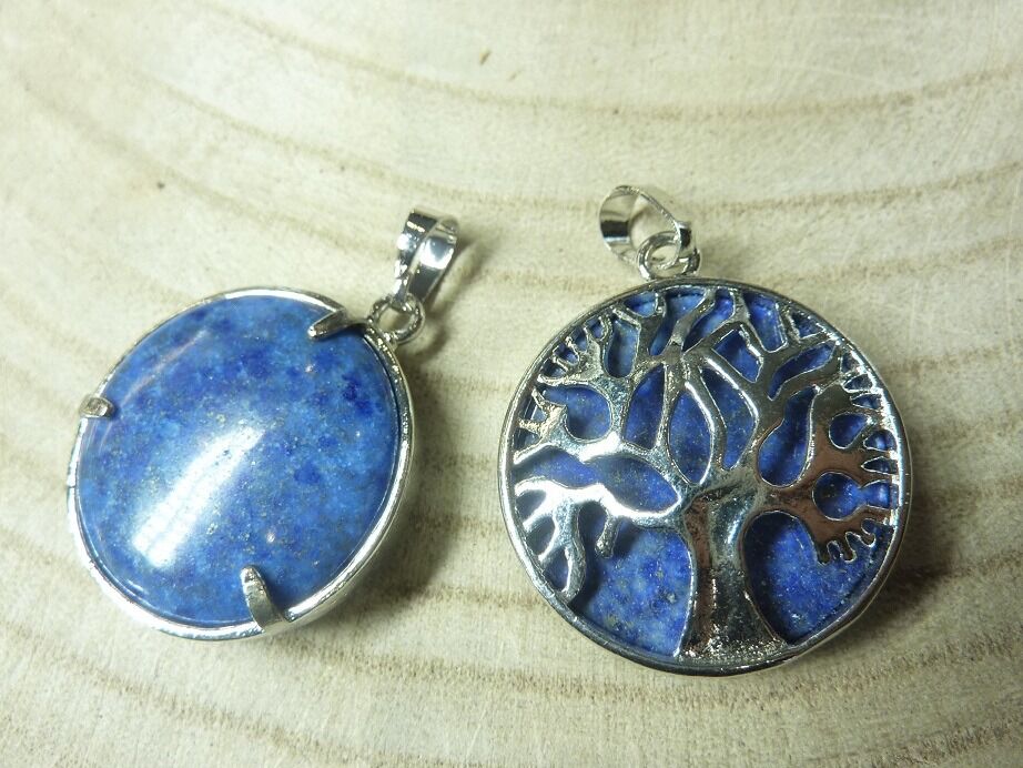 Pendentif Lapis lazuli - Arbre de vie