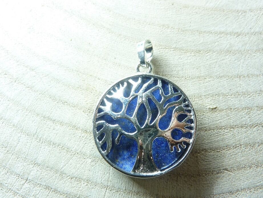 Pendentif Lapis lazuli - Arbre de vie