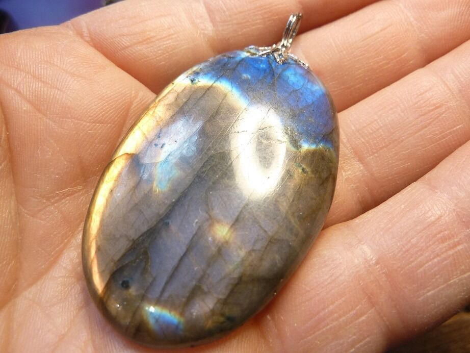 Pendentif Labradorite violet Rare ! ref 0512