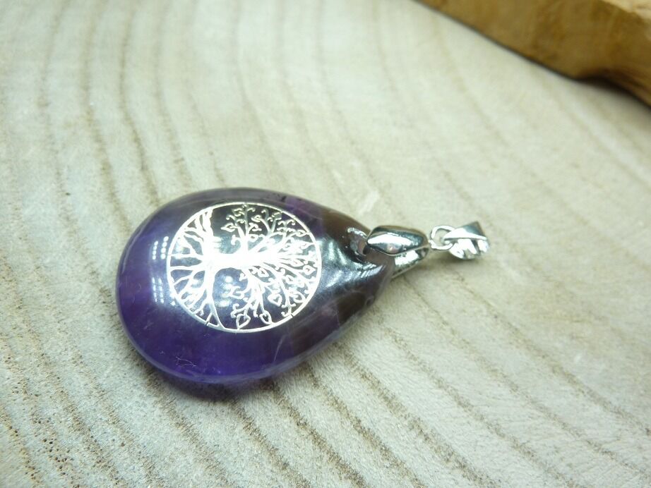 Pendentif Améthyste arbre de vie