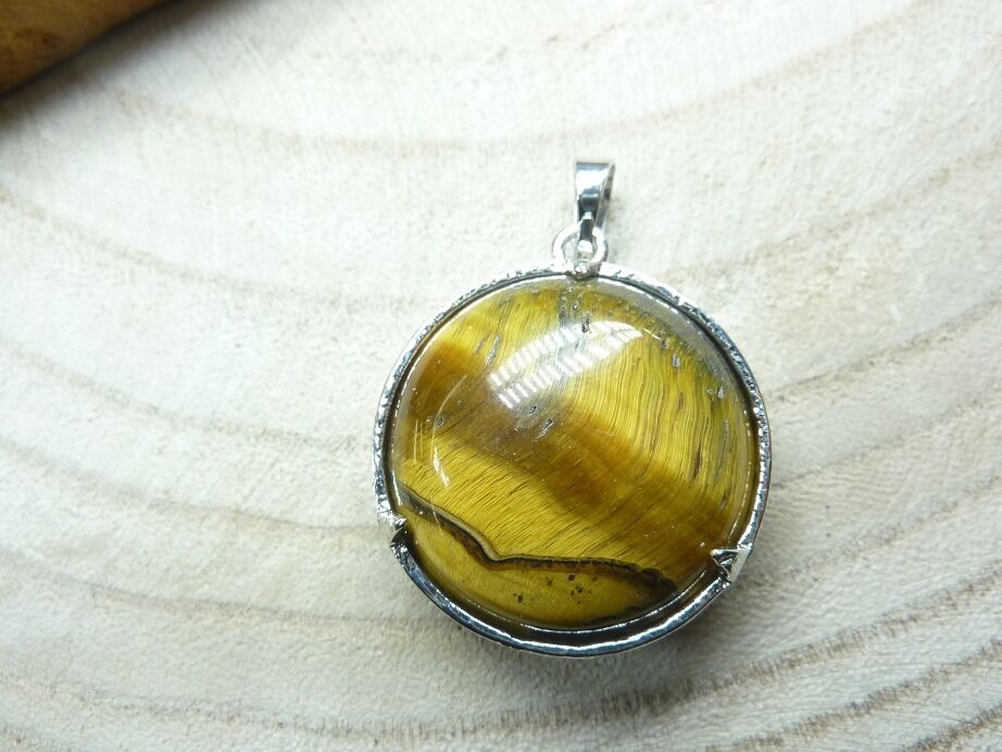 Pendentif Oeil de tigre arbre de vie