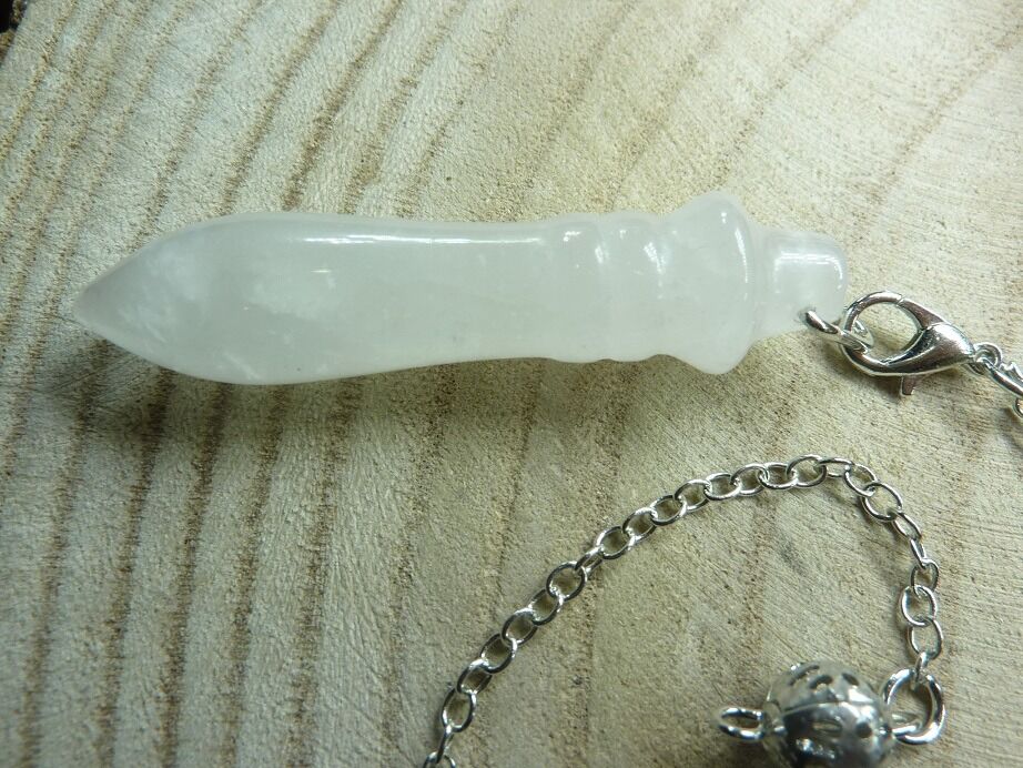Pendule en Quartz cristal de roche Radiesthésie Thot
