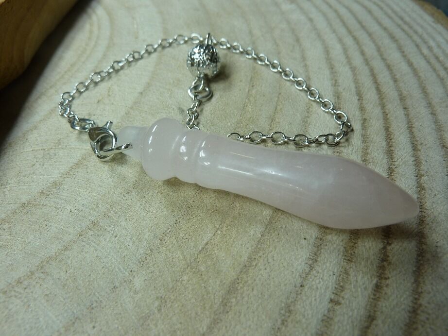 Pendule Radiesthésie Thot en Quartz rose