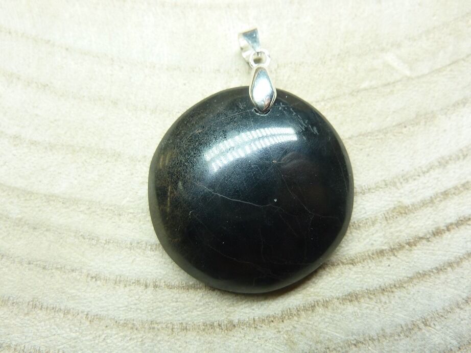Pendentif tourmaline noire argent 925 ref 8833