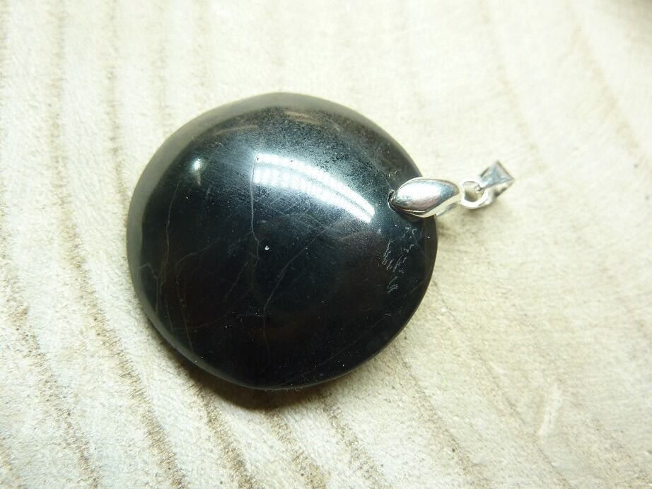 Pendentif tourmaline noire argent 925 ref 8833
