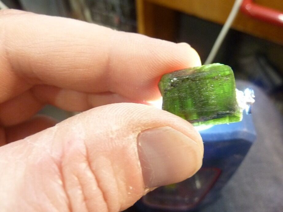 Pendentif tourmaline verte Ultra Rare ref 1003