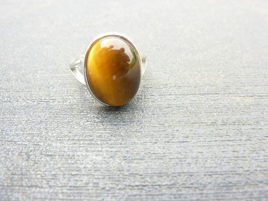 Bague Oeil de tigre réglage