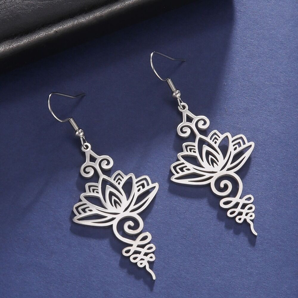 Boucles d'oreilles Lotus Unalome
