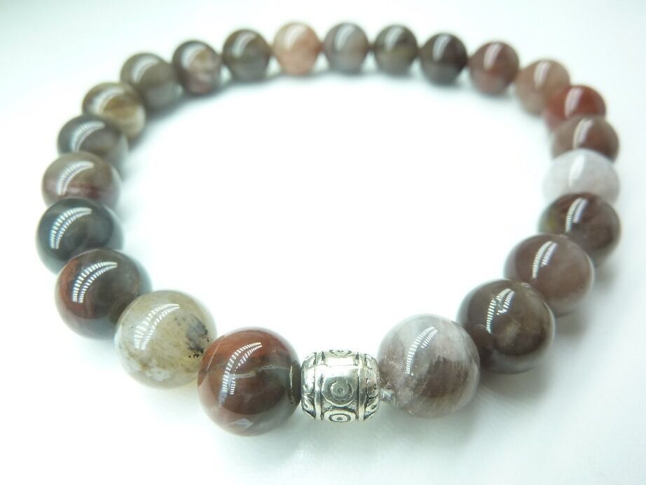 Bracelet Bois Fossilisé (Bois Pétrifié)