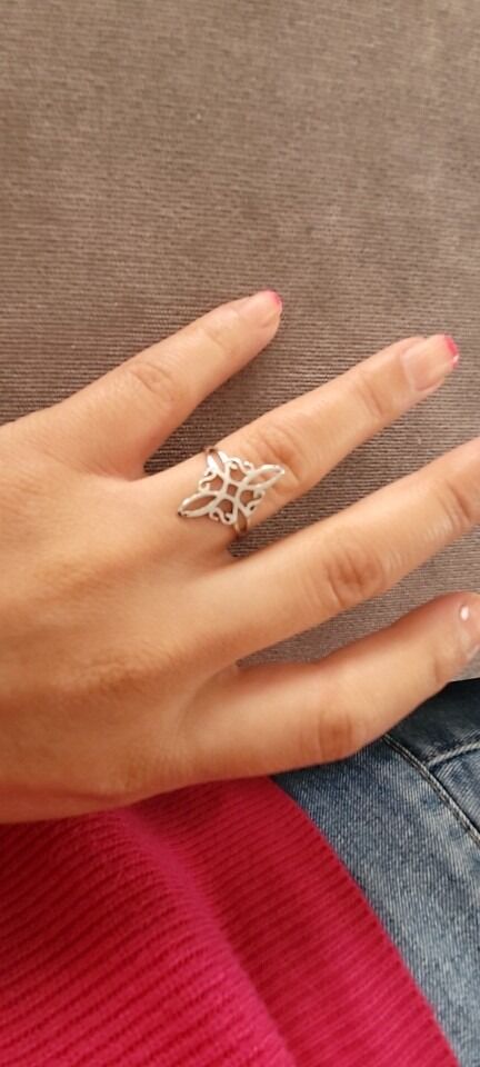 Bague Nœud de sorcière (Wiccan) argent ref 01