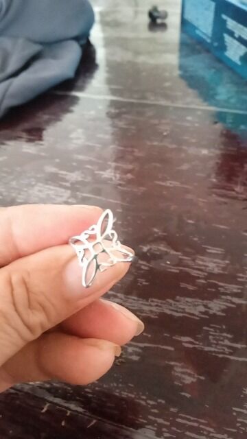 Bague Nœud de sorcière (Wiccan) argent ref 01