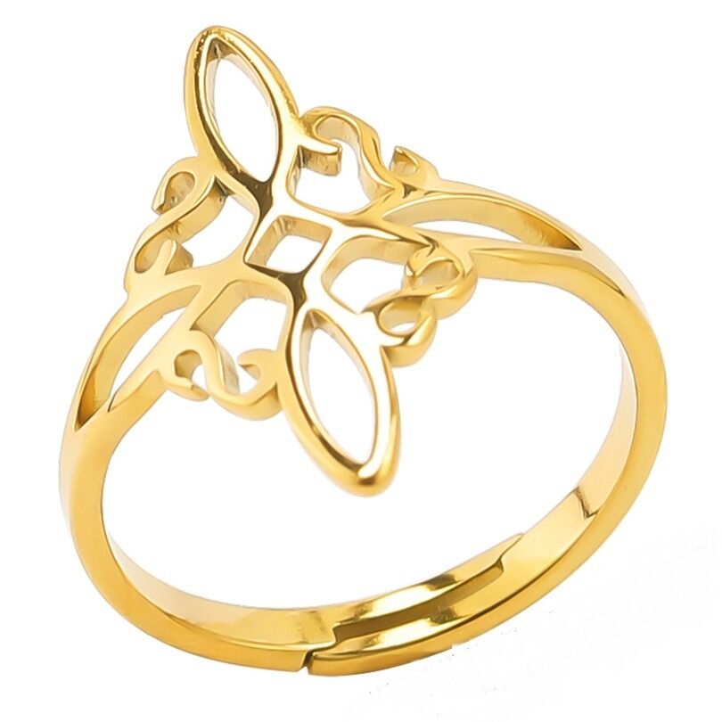 Bague Nœud de sorcière (Wiccan) or ref 01