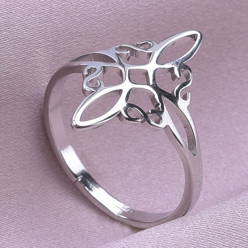 Bague Nœud de sorcière (Wiccan) argent ref 01