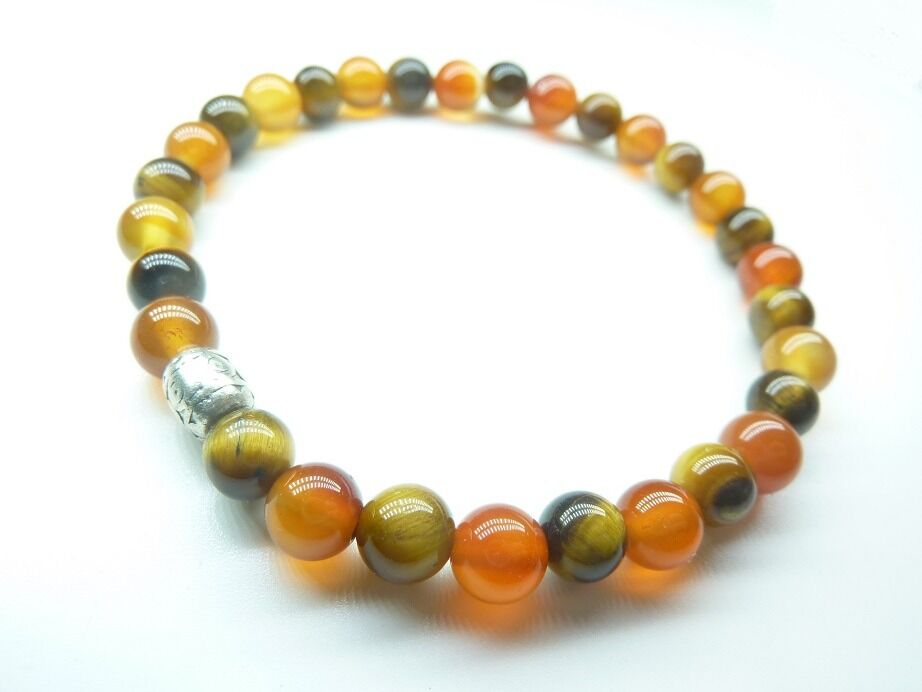 Bracelet Oeil de tigre - Cornaline