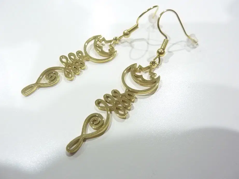 Boucles d'oreilles Lotus Unalome ref Or