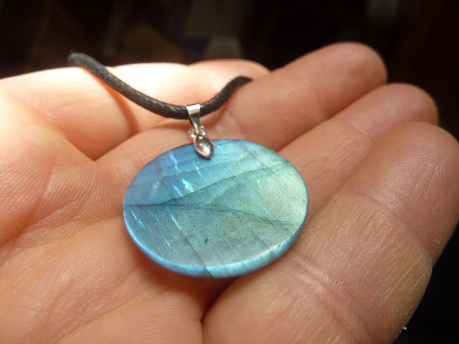 Collier pendentif Labradorite argent 925 ref 3743