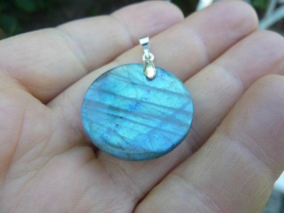 Collier pendentif Labradorite argent 925 ref 4562